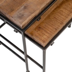 MESITAS AUXILIARES ZAID DE MADERA DE MANGO