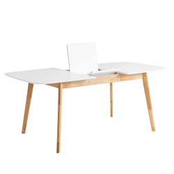 MESA EXTENSIBLE ENMA-KENNA DE ESTILO NORDICO