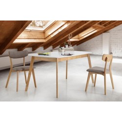 MESA EXTENSIBLE ENMA-KENNA DE ESTILO NORDICO