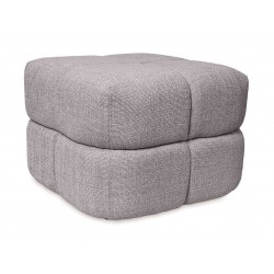 PUFF TROY TAPIZADO ACOLCHADO DE DISEÑO MODERNO