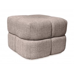 PUFF TROY TAPIZADO ACOLCHADO DE DISEÑO MODERNO