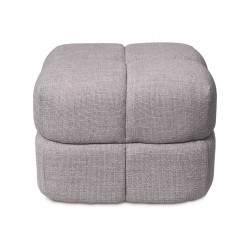 PUFF TROY TAPIZADO ACOLCHADO DE DISEÑO MODERNO