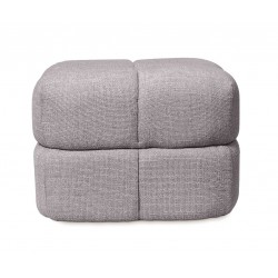 PUFF TROY TAPIZADO ACOLCHADO DE DISEÑO MODERNO