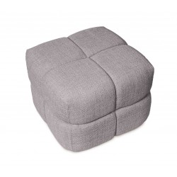 PUFF TROY TAPIZADO ACOLCHADO DE DISEÑO MODERNO