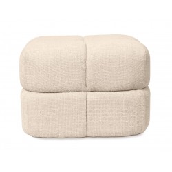 PUFF TROY TAPIZADO ACOLCHADO DE DISEÑO MODERNO