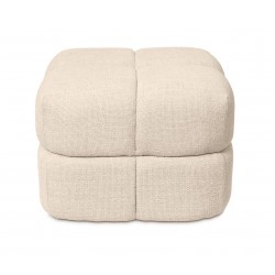 PUFF TROY TAPIZADO ACOLCHADO DE DISEÑO MODERNO