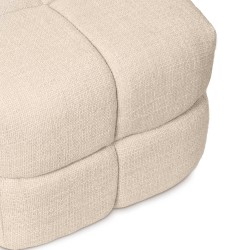 PUFF TROY TAPIZADO ACOLCHADO DE DISEÑO MODERNO