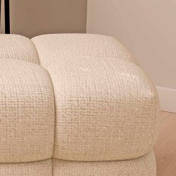 PUFF TROY TAPIZADO ACOLCHADO DE DISEÑO MODERNO