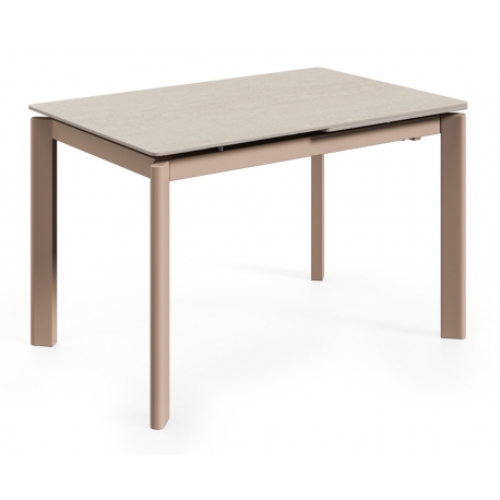 MESA EXTENSIBLE CONSTANCE CON TAPA DE PORCELÁNICO