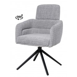 SILLA GIRATORIA JANICE DE TAPIZADO SUAVE