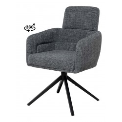 SILLA GIRATORIA JANICE DE TAPIZADO SUAVE