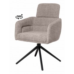 SILLA GIRATORIA JANICE DE TAPIZADO SUAVE