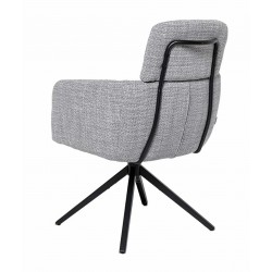 SILLA GIRATORIA JANICE DE TAPIZADO SUAVE