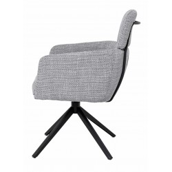 SILLA GIRATORIA JANICE DE TAPIZADO SUAVE