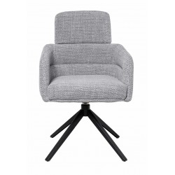 SILLA GIRATORIA JANICE DE TAPIZADO SUAVE