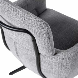 SILLA GIRATORIA JANICE DE TAPIZADO SUAVE