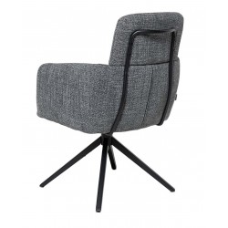 SILLA GIRATORIA JANICE DE TAPIZADO SUAVE