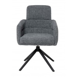 SILLA GIRATORIA JANICE DE TAPIZADO SUAVE