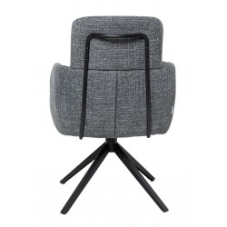 SILLA GIRATORIA JANICE DE TAPIZADO SUAVE