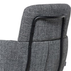 SILLA GIRATORIA JANICE DE TAPIZADO SUAVE