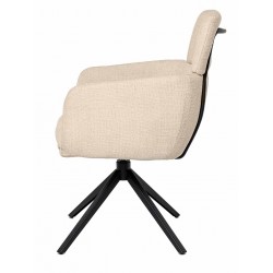 SILLA GIRATORIA JANICE DE TAPIZADO SUAVE