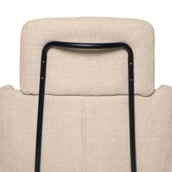 SILLA GIRATORIA JANICE DE TAPIZADO SUAVE