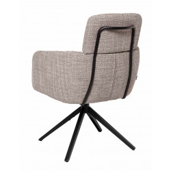 SILLA GIRATORIA JANICE DE TAPIZADO SUAVE