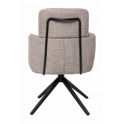 SILLA GIRATORIA JANICE DE TAPIZADO SUAVE