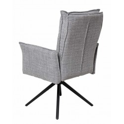 SILLA GIRATORIA ELLEN TAPIZADA CON MUELLES ENSACADOS