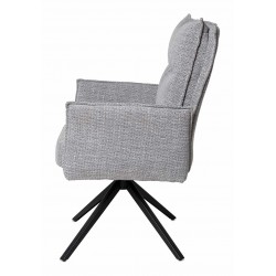 SILLA GIRATORIA ELLEN TAPIZADA CON MUELLES ENSACADOS