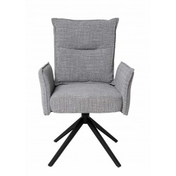 SILLA GIRATORIA ELLEN TAPIZADA CON MUELLES ENSACADOS