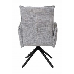 SILLA GIRATORIA ELLEN TAPIZADA CON MUELLES ENSACADOS