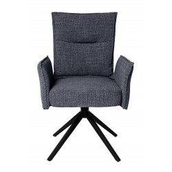 SILLA GIRATORIA ELLEN TAPIZADA CON MUELLES ENSACADOS