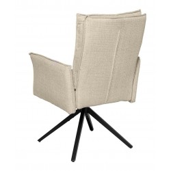 SILLA GIRATORIA ELLEN TAPIZADA CON MUELLES ENSACADOS