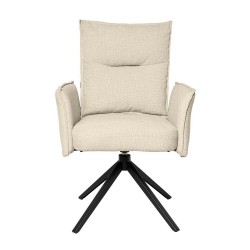 SILLA GIRATORIA ELLEN TAPIZADA CON MUELLES ENSACADOS