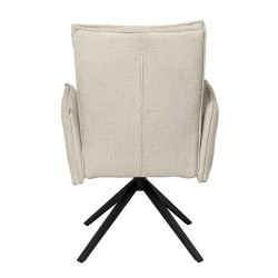 SILLA GIRATORIA ELLEN TAPIZADA CON MUELLES ENSACADOS