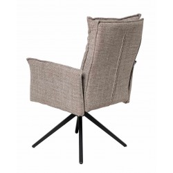 SILLA GIRATORIA ELLEN TAPIZADA CON MUELLES ENSACADOS