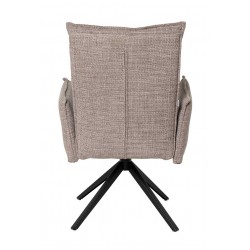 SILLA GIRATORIA ELLEN TAPIZADA CON MUELLES ENSACADOS