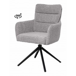 SILLA GIRATORIA LISETTE TAPIZADA EN POLIÉSTER