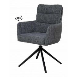 SILLA GIRATORIA LISETTE TAPIZADA EN POLIÉSTER