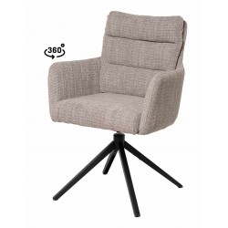 SILLA GIRATORIA LISETTE TAPIZADA EN POLIÉSTER