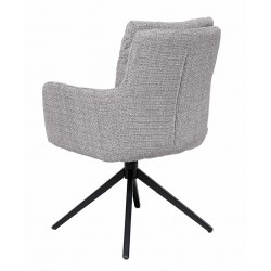 SILLA GIRATORIA LISETTE TAPIZADA EN POLIÉSTER