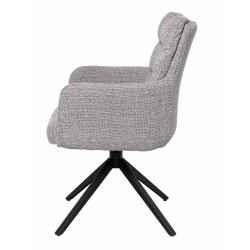 SILLA GIRATORIA LISETTE TAPIZADA EN POLIÉSTER