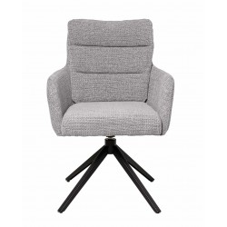 SILLA GIRATORIA LISETTE TAPIZADA EN POLIÉSTER