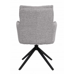 SILLA GIRATORIA LISETTE TAPIZADA EN POLIÉSTER