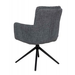 SILLA GIRATORIA LISETTE TAPIZADA EN POLIÉSTER