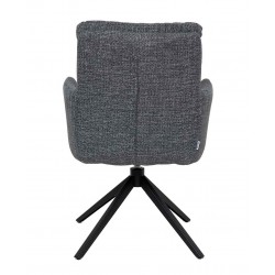 SILLA GIRATORIA LISETTE TAPIZADA EN POLIÉSTER