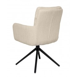 SILLA GIRATORIA LISETTE TAPIZADA EN POLIÉSTER