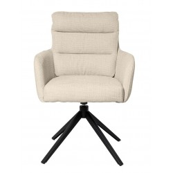 SILLA GIRATORIA LISETTE TAPIZADA EN POLIÉSTER