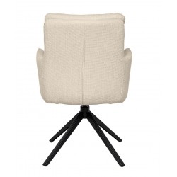 SILLA GIRATORIA LISETTE TAPIZADA EN POLIÉSTER